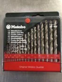 Metabo 1-10 mm Metallbohrer HSS-G Bohrerkassette 19 teilig Bohrer Metall 627167000
