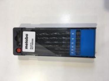 Metabo 6 tlg. HSS-R Metall Bohrerkassette Ø 2 / 3 / 4 / 5 / 6 / 8 mm -627160000