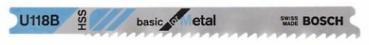 Bosch  Stichsägeblatt U 118 B für Metal - 3 Stck - 2608631771