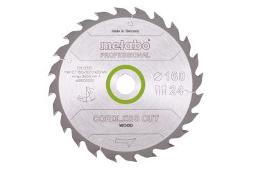 Metabo Kreissägeblatt HW/CT 160x1,6x20  24 WZ 22° - 628030000