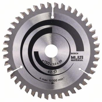 Bosch Kreissägeblatt Multi Material 150 x 20/16 x 2 mm, 42Z - 2608640501