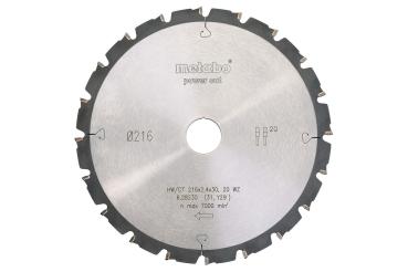 Metabo Kreissägeblatt HW/CT 216x30, 20 WZ 5° neg. 628230000