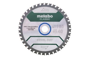 Metabo Sägeblatt steel cut classic, 165x20 Z40 FZFA/FZFA 4° 628273000