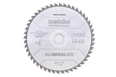 Metabo Sägeblatt aluminium cut - professional, 160x20 Z48 FZ/TZ 5°neg (628288000)