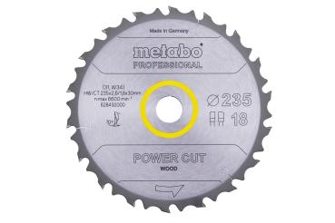Metabo Sägeblatt power cut wood - professional 235x30, Z18 FZ/FA 10° 628492000