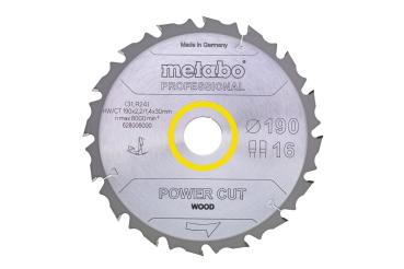 Metabo Sägeblatt power cut wood - professional 190x30 Z14 WZ 25° 628005000