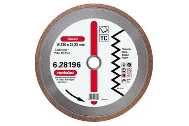 Metabo Diamanttrennscheibe 230x1,7x22,23mm classic TC Fliese 628196000