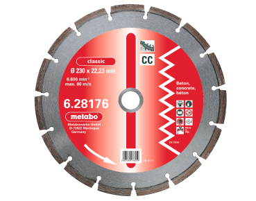 Metabo Diamant Trennscheibe 300 x 2,8 x 20,0/22,23/25,4mm classic CC Beton 628177000
