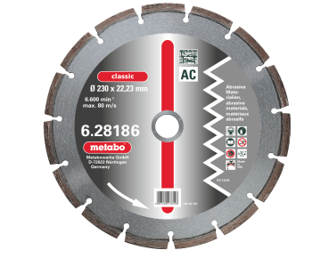 Metabo Diamant Trennscheibe 230 x 2,5 x 22,23 mm classic AC Abrasiv 628186000