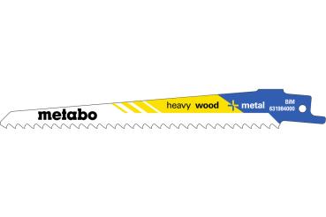 Metabo 5 Säbelsägeblätter "heavy wood + metal" 150 x 1,25 mm 631984000