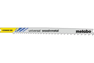 Metabo 5 U-Stichsägeblätter "universal wood + metal" 107mm 623906000