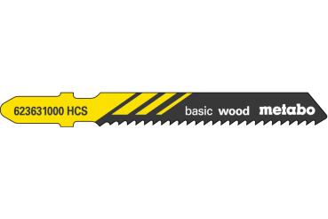 Metabo 5 Stichsägeblätter "basic wood" 51/ 2,0 mm 623631000
