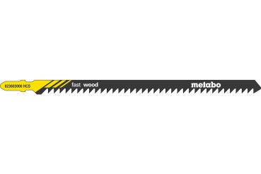 Metabo 5 Stichsägeblätter "fast wood" 155/ 4,0 mm 623603000