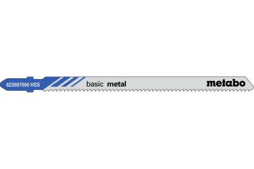 Metabo 5 Stichsägeblätter "basic metal" 106/2,0 mm 623697000