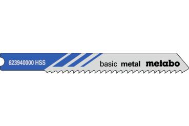 Metabo 5 U-Stichsägeblätter "basic metal" 52/2,0mm 623940000
