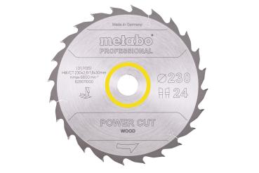 Metabo Sägeblatt "power cut wood - professional", 230x30, Z24 WZ 20° 628011000