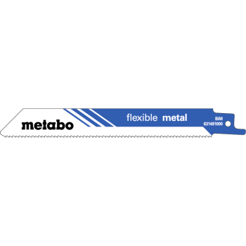 Metabo 5 Stk.  Säbelsägeblätter Metall Serie flexible 100 x 0,9 mm BiM 1,8 mm / 14 TPI   631990000
