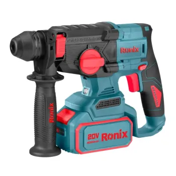 Ronix Bürstenloser Akku-Bohrhammer 2,5 J, 20V 8678 2x4,0Ah Akkupacks kompatibel mit Maktia Akkus