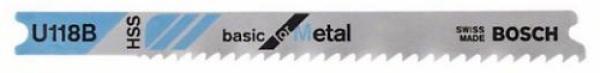 Bosch  Stichsägeblatt U 118 B für Metal - 3 Stck - 2608631771