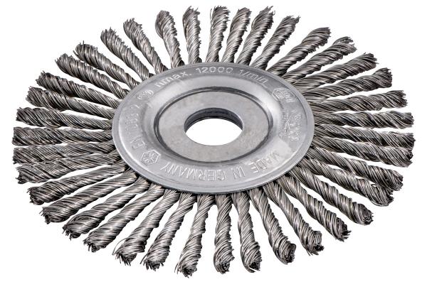 Metabo Rundbürste 150x0,5x6 /22,23 mm, Stahl, gezopft - 626816000