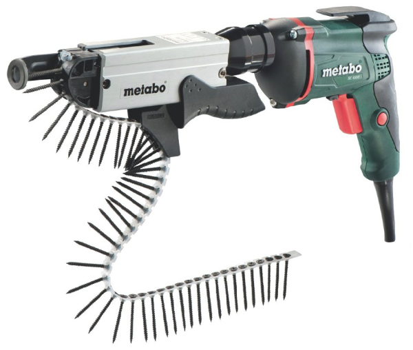 Metabo Trockenbauschrauber SE 6000 + Schrauber-Magazin SM 5-55 Kunststoffkoffer 620046500 [B-Ware]