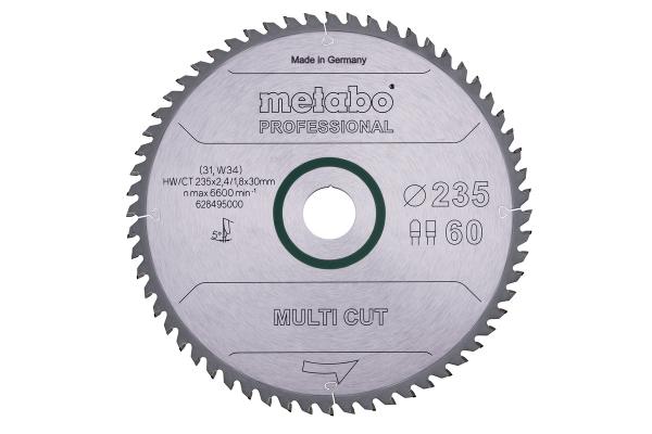 Metabo Sägeblatt multi cut professional 235x30, Z60 FZ/TZ 5° 628495000