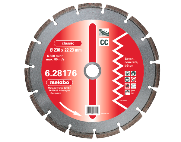 Metabo Diamant Trennscheibe 300 x 2,8 x 20,0/22,23/25,4mm classic CC Beton 628177000
