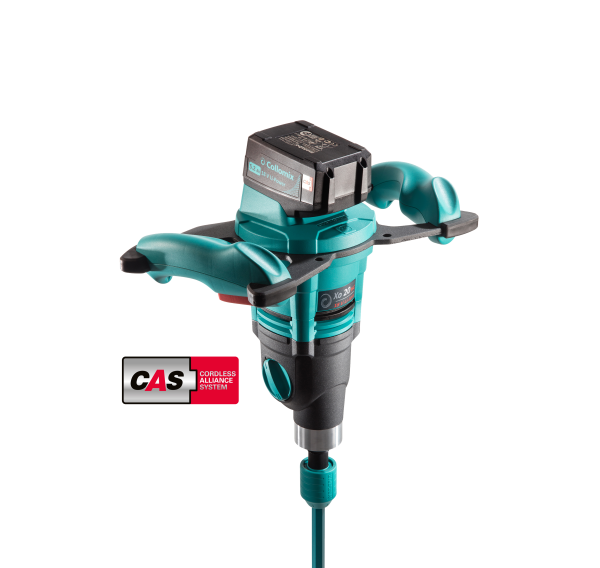 Collomix Akku Handrührwerk Xo 20 NC + WK 140 HF Mischer mit Rührstab 25166