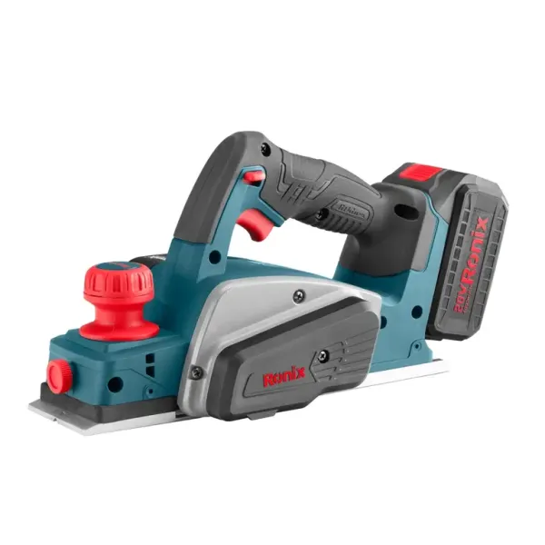 Ronix 20V Akku Hobel 15000U/min 1x4,0 Ah Akkupack 8603 kompatibel mit Makita Akkus
