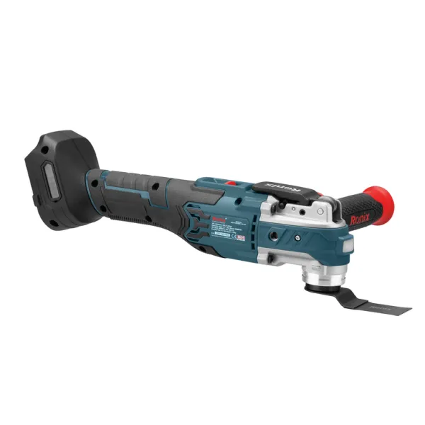 Ronix Bürstenloses Akku-Multifunktionswerkzeug 20 V 2x2,0Ah Akkupacks Ladegerät kompatibel mit Makita Akkus 8659