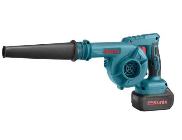 Ronix 20V bürstenloser Akku-Laubbläser SET 18.000 U/min 20V kompatibel mit Makita Akku 8611